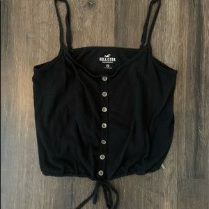 hollister tank top, size xs, color black